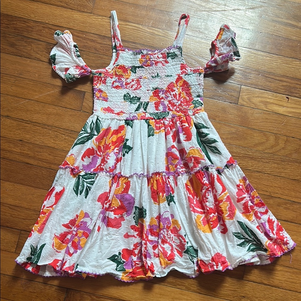 Rare Editions Floral Ruffled Tiered Sundress